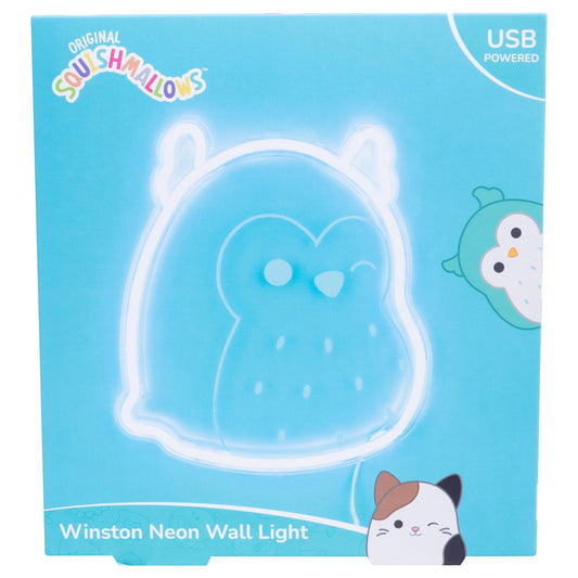 Squishmallows Neon Wall Light - Winston The Owl