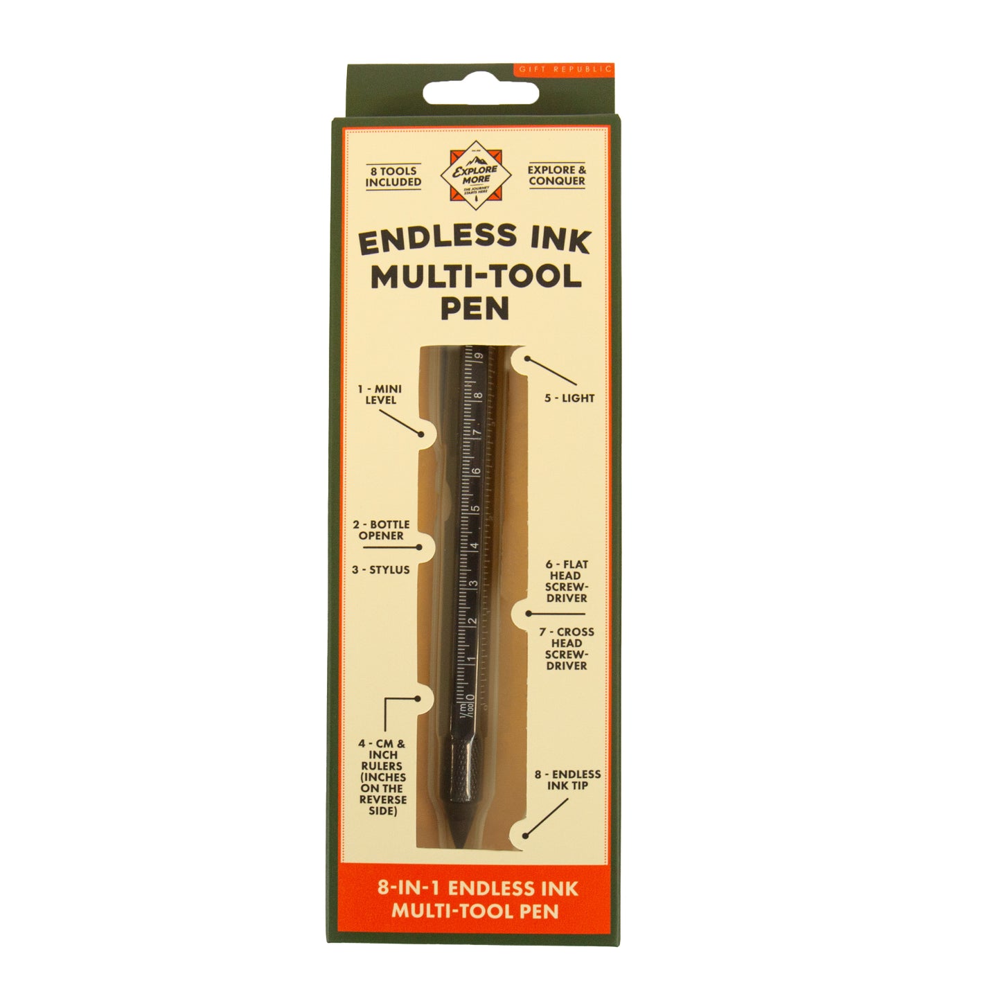 Gift Republic - Endless Ink Multitool Pen