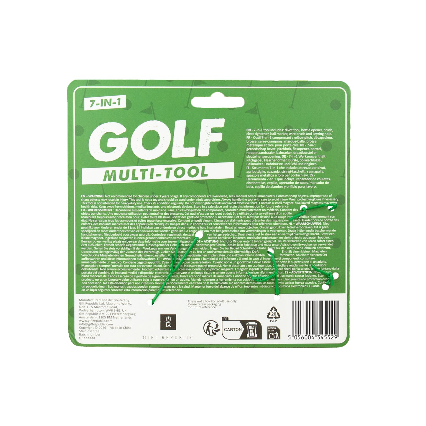 Gift Republic - Golf Multi-Tool