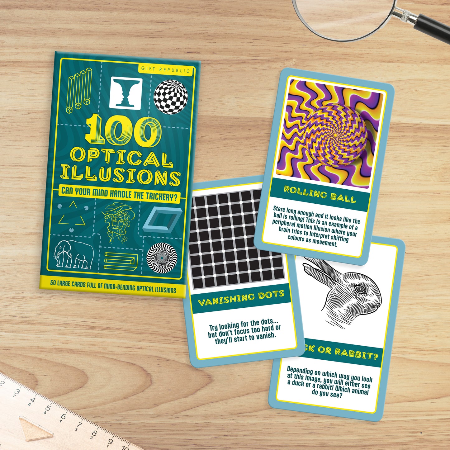 Gift Republic - 100 Optical Illusions Cards