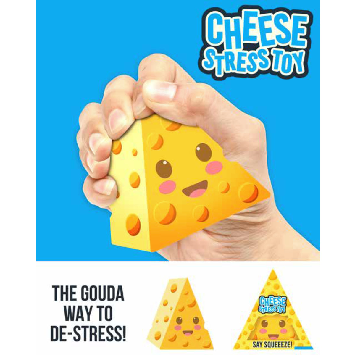 Gift Republic - Cheese Stress Toy