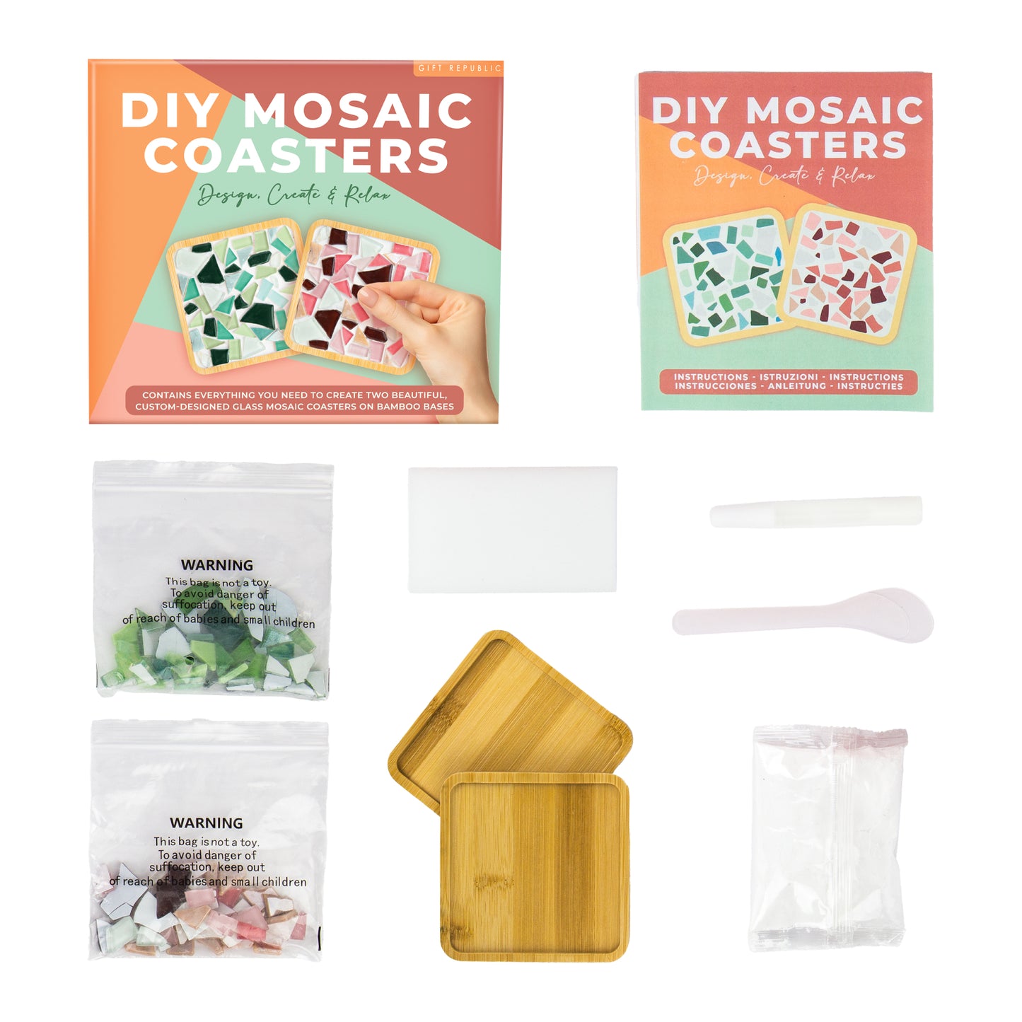 Gift Republic - DIY Mosaic Coasters