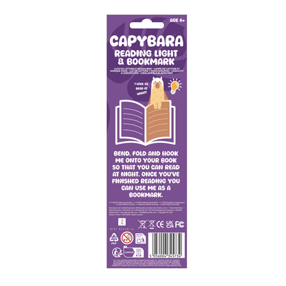 Gift Republic - Capybara Reading Light Bookmark