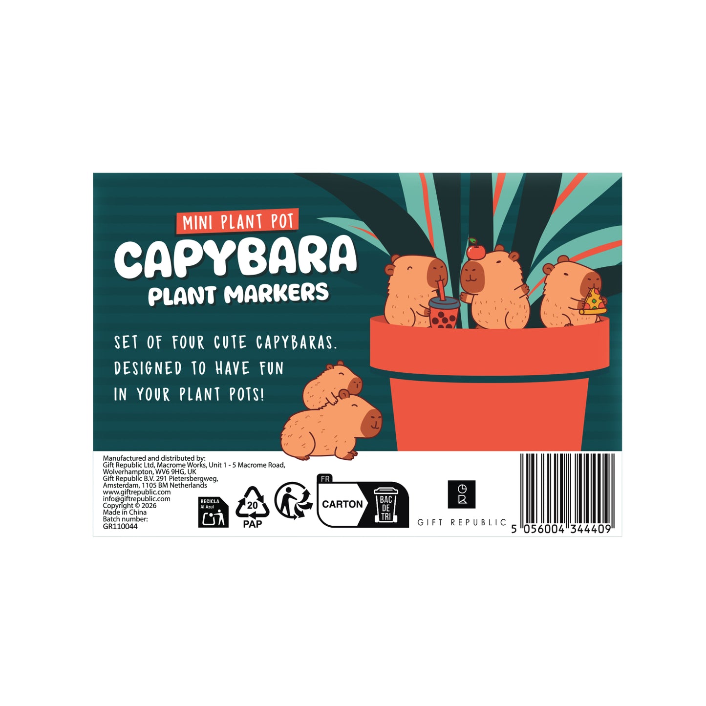 Gift Republic - Capybara Plant Markers