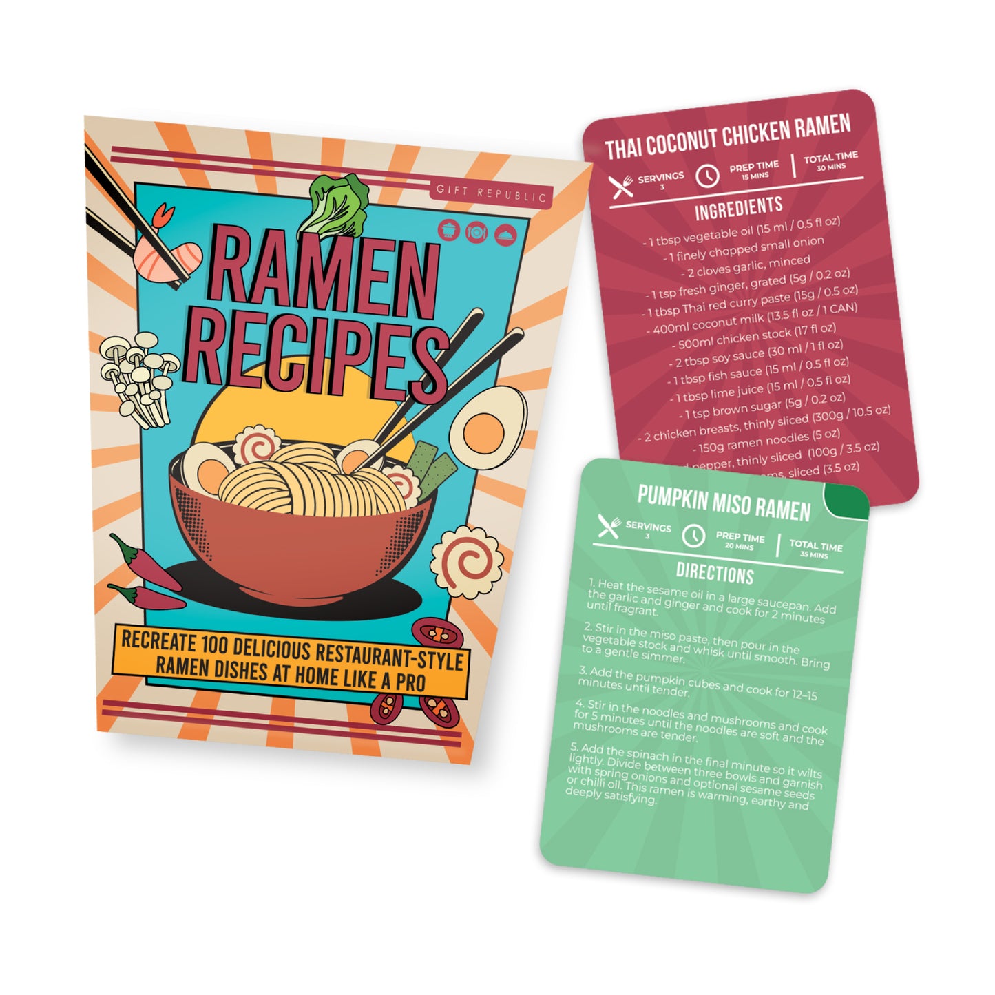 Gift Republic - 100 Ramen Recipes Cards