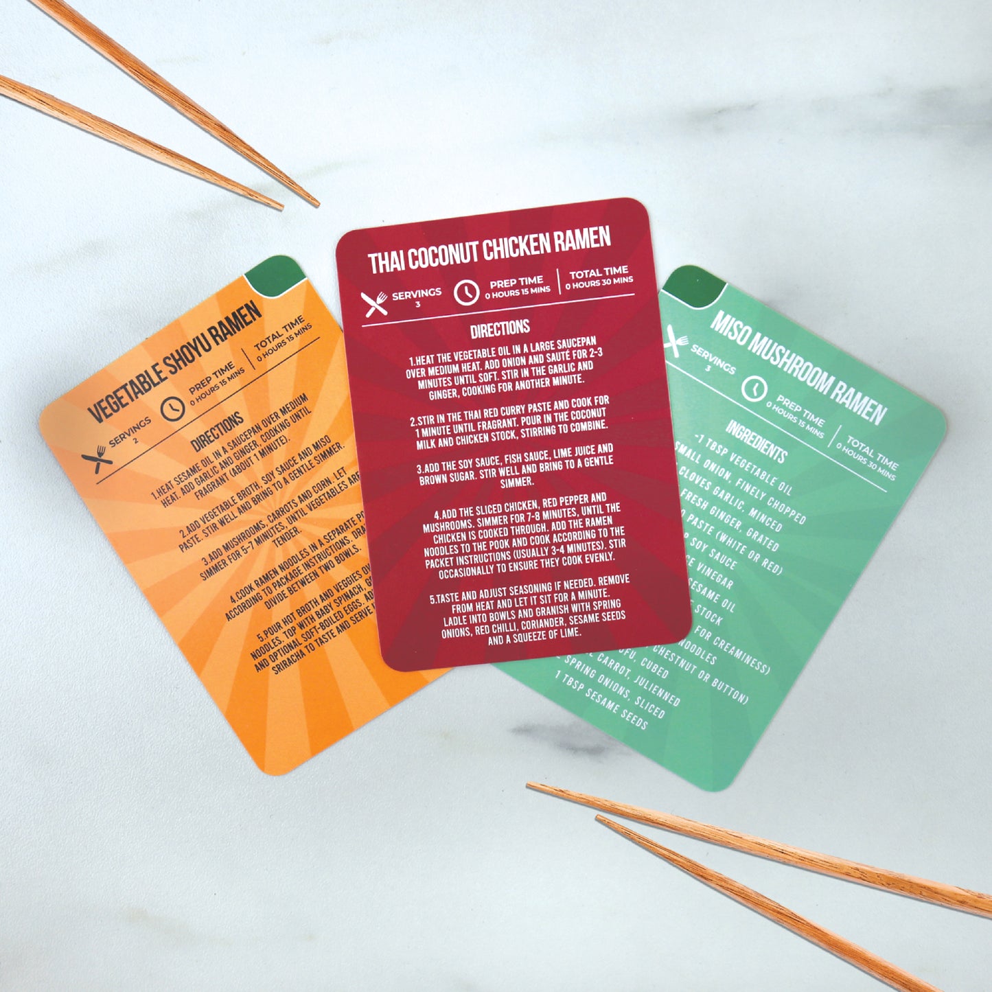 Gift Republic - 100 Ramen Recipes Cards