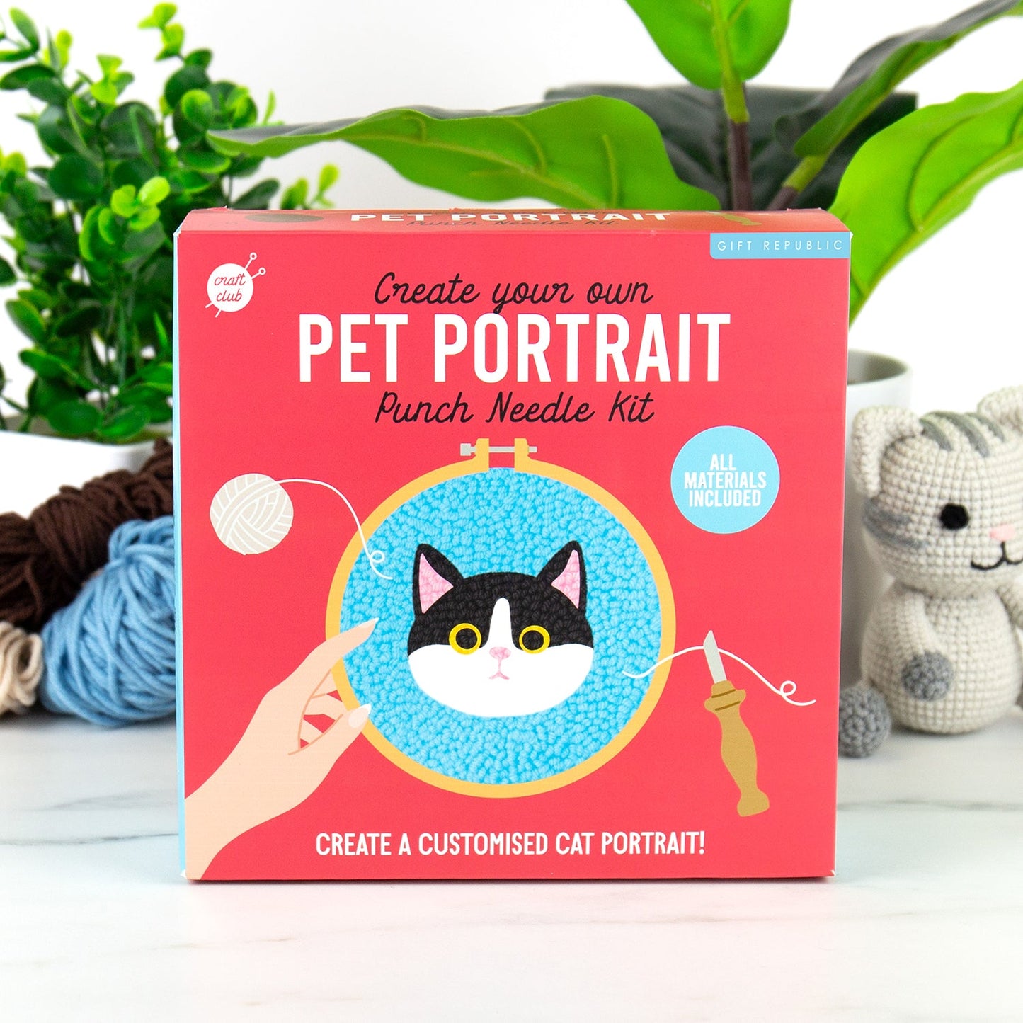 Pet Portraits - Cat Punch Needle