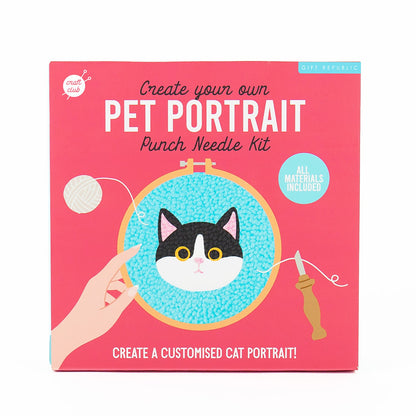 Pet Portraits - Cat Punch Needle