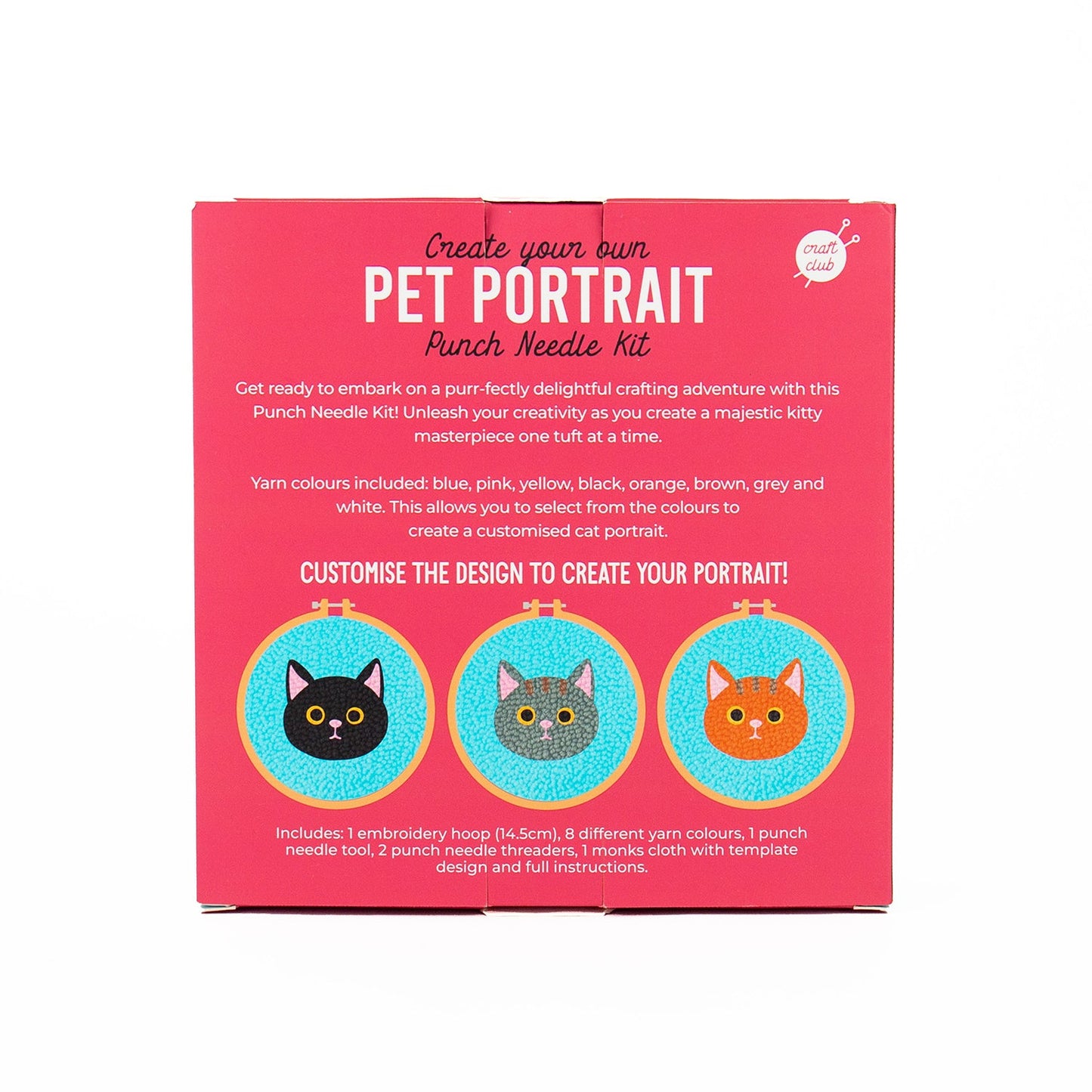 Pet Portraits - Cat Punch Needle