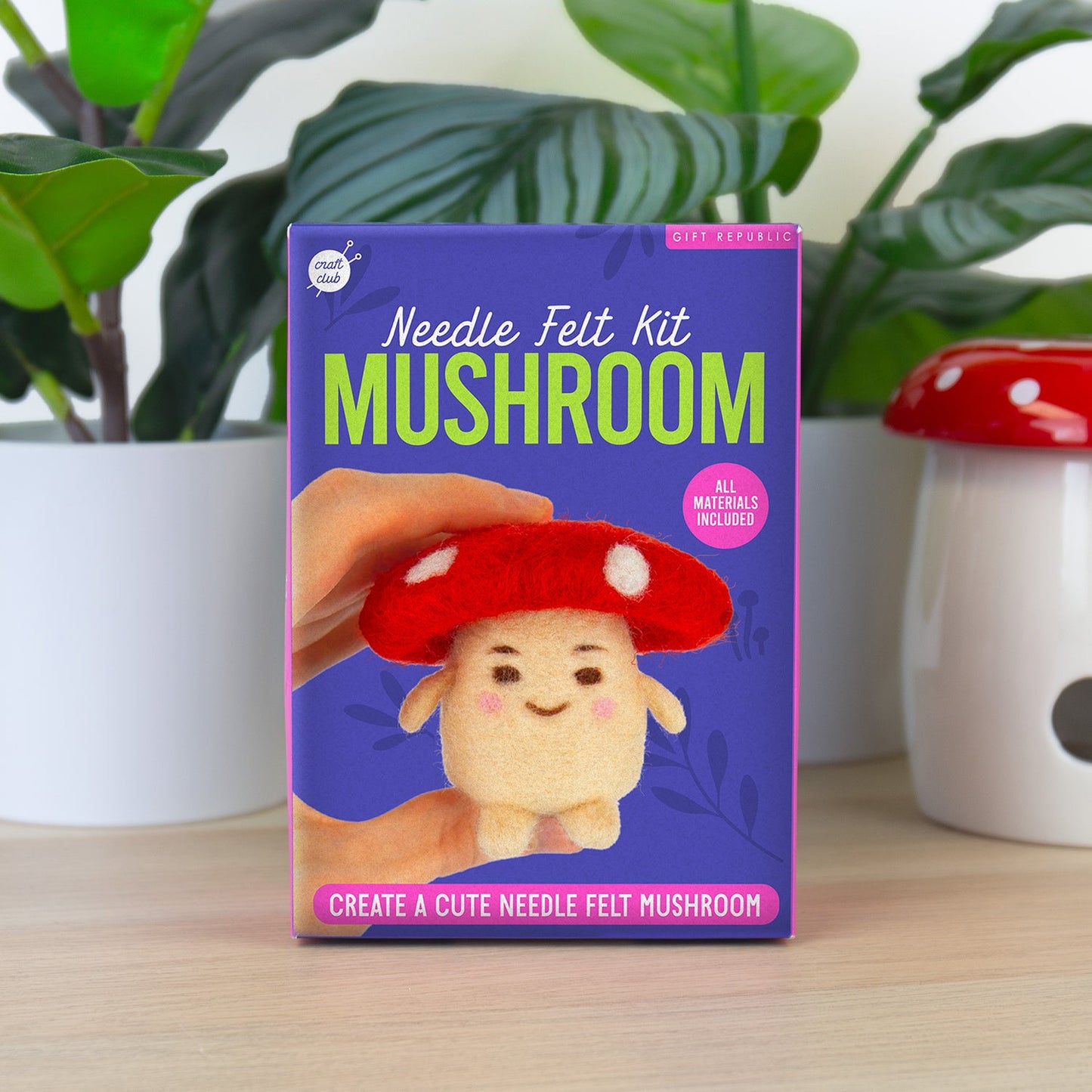 Mushroom Needle Felting Kit