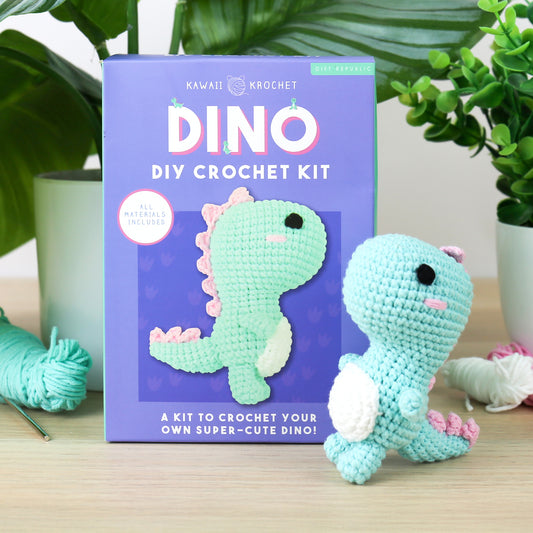 Gift Republic - Dino DIY Crochet Kit