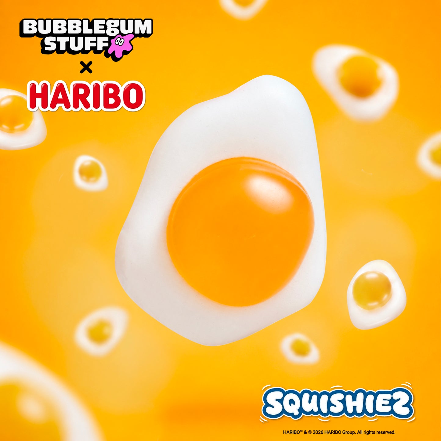 Bubblegum Stuff - Haribo Fried Egg Squishy