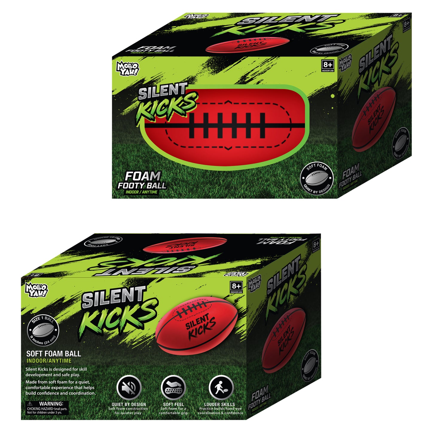 Silent Kicks Aussie Rules Ball - 24cm