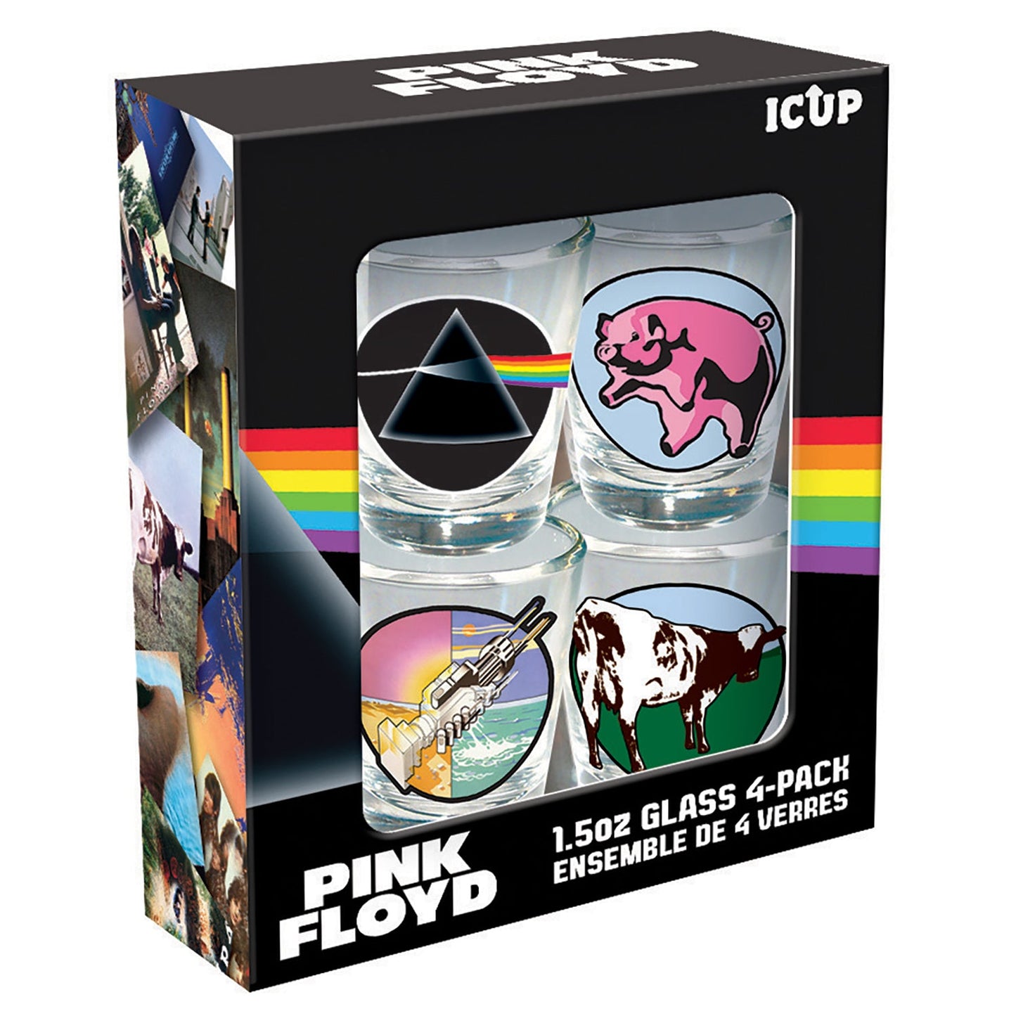 Pink Floyd Shot Glass Set (4-Pack / 1.5oz)
