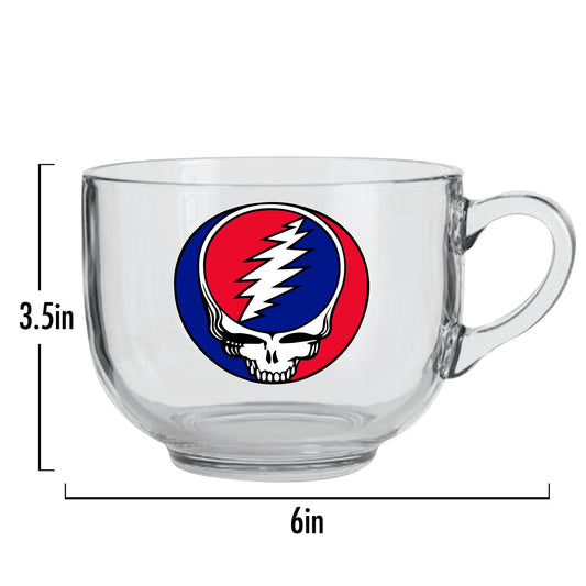 Grateful Dead - Steal Your Face Glass Soup Mug