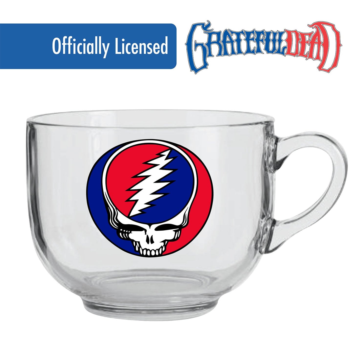 Grateful Dead - Steal Your Face Glass Soup Mug