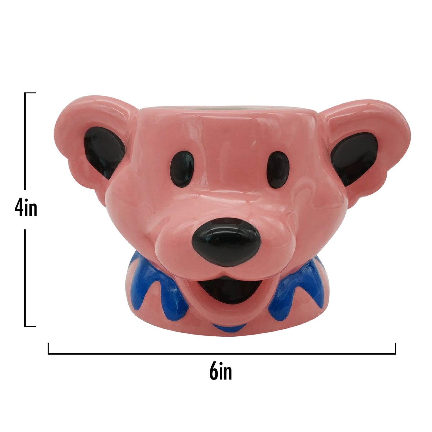Grateful Dead - Dancing Bear Molded Head Ceramic Mug