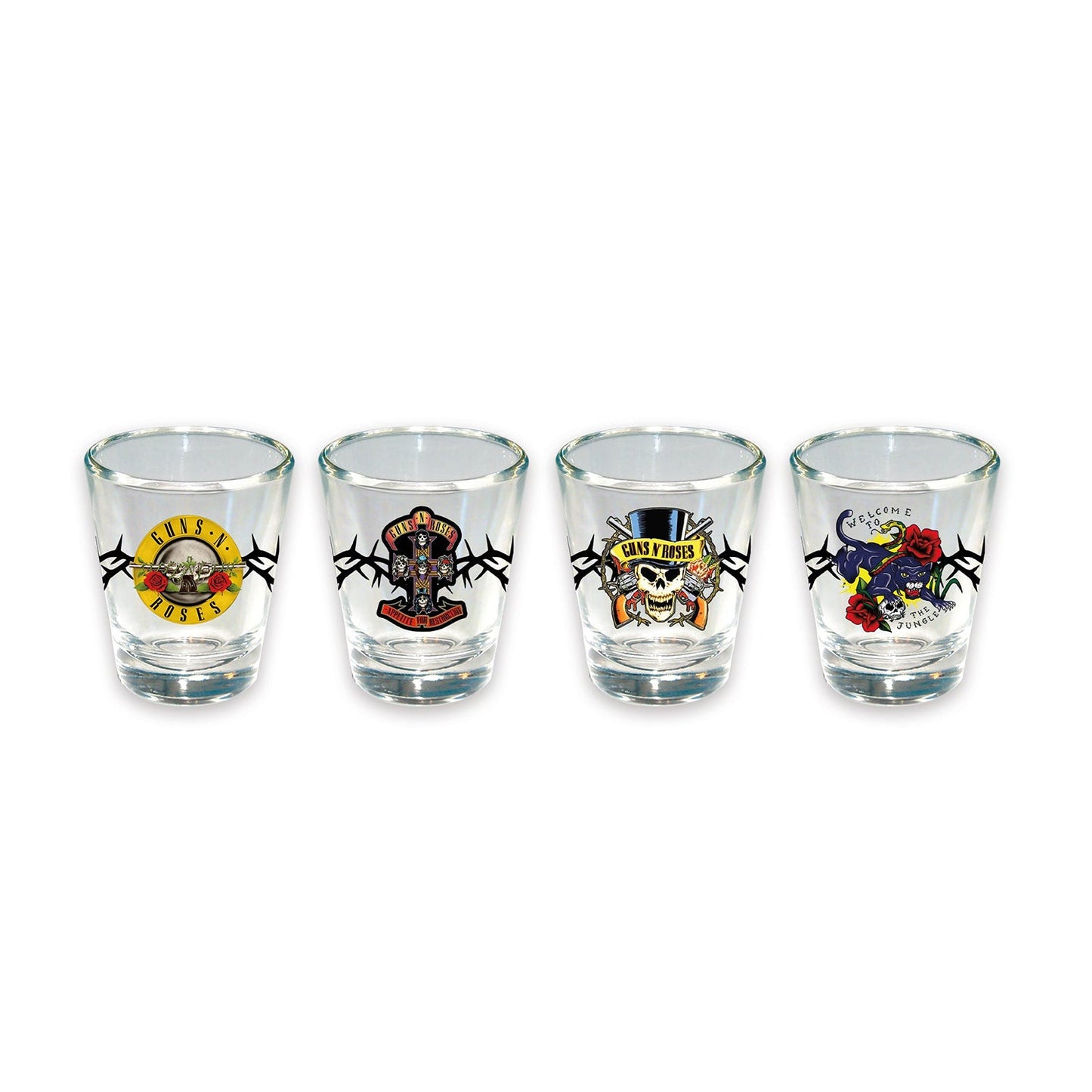 Guns N' Roses Shot Glass Set (4-Pack)