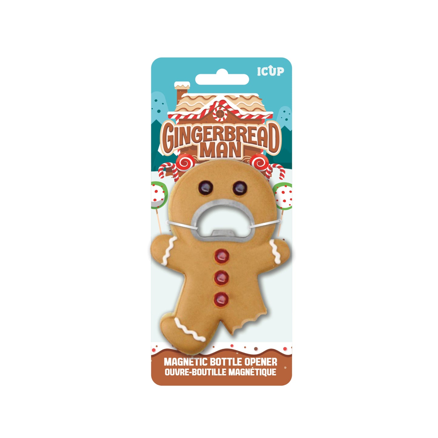 iCup - Gingerbread Man Christmas Bottle Opener