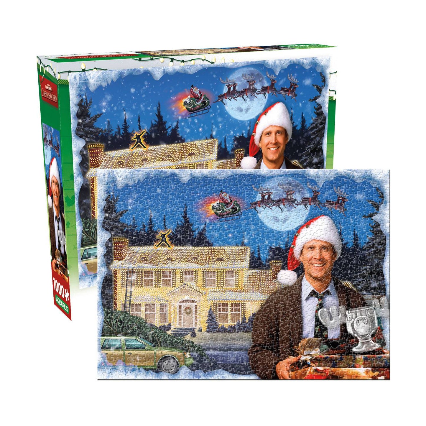 Christmas Vacation Glitter 1000pc puzzle