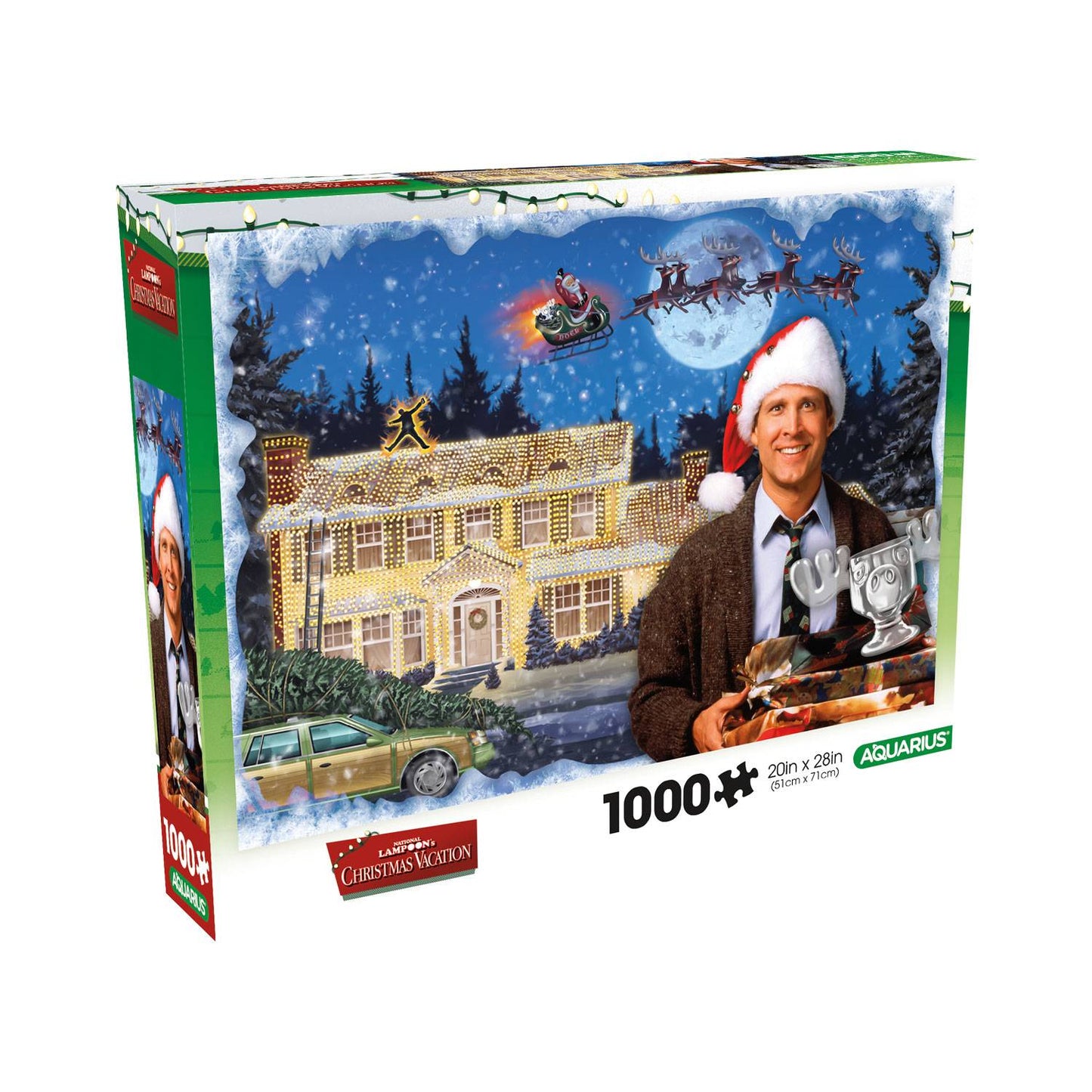 Christmas Vacation Glitter 1000pc puzzle
