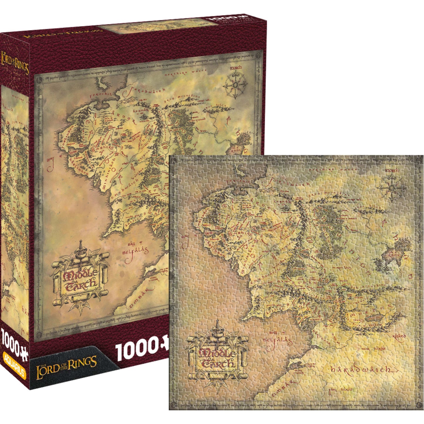 Aquarius - Lord of the Rings Heat Stamp 1000 Piece Jigsaw Puzzle