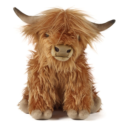Living Nature - Highland Cow with Sound (Large) (32cm)