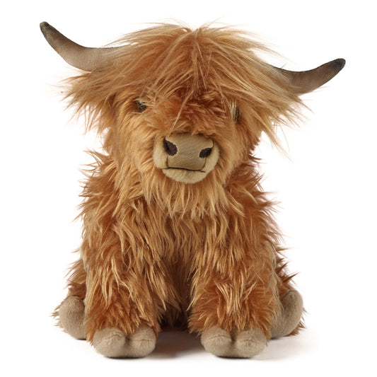 Living Nature - Highland Cow with Sound (Large) (32cm)
