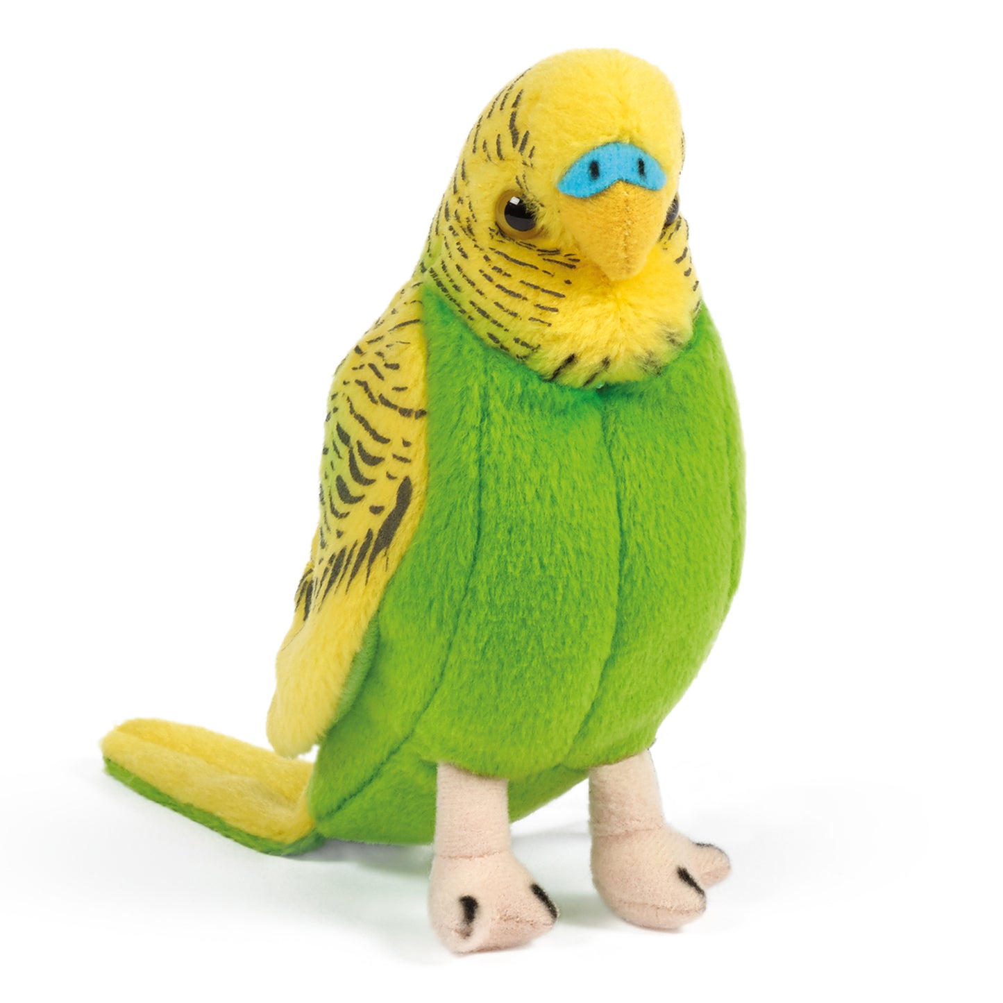 Living Nature - Yellow Budgerigars with Sound (14cm)
