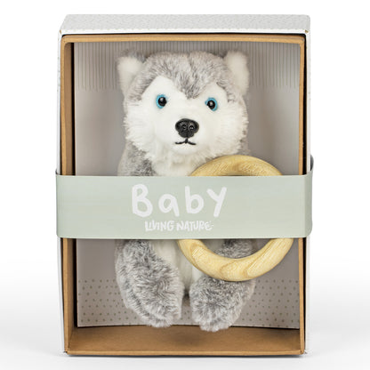 Living Nature - Baby Husky with Ring (21cm)