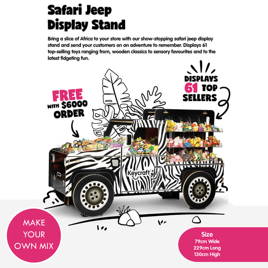 Keycraft - Safari Jeep Display Stand (3 parts)