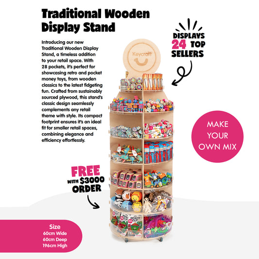 Keycraft - Traditional Wooden Toy Stand