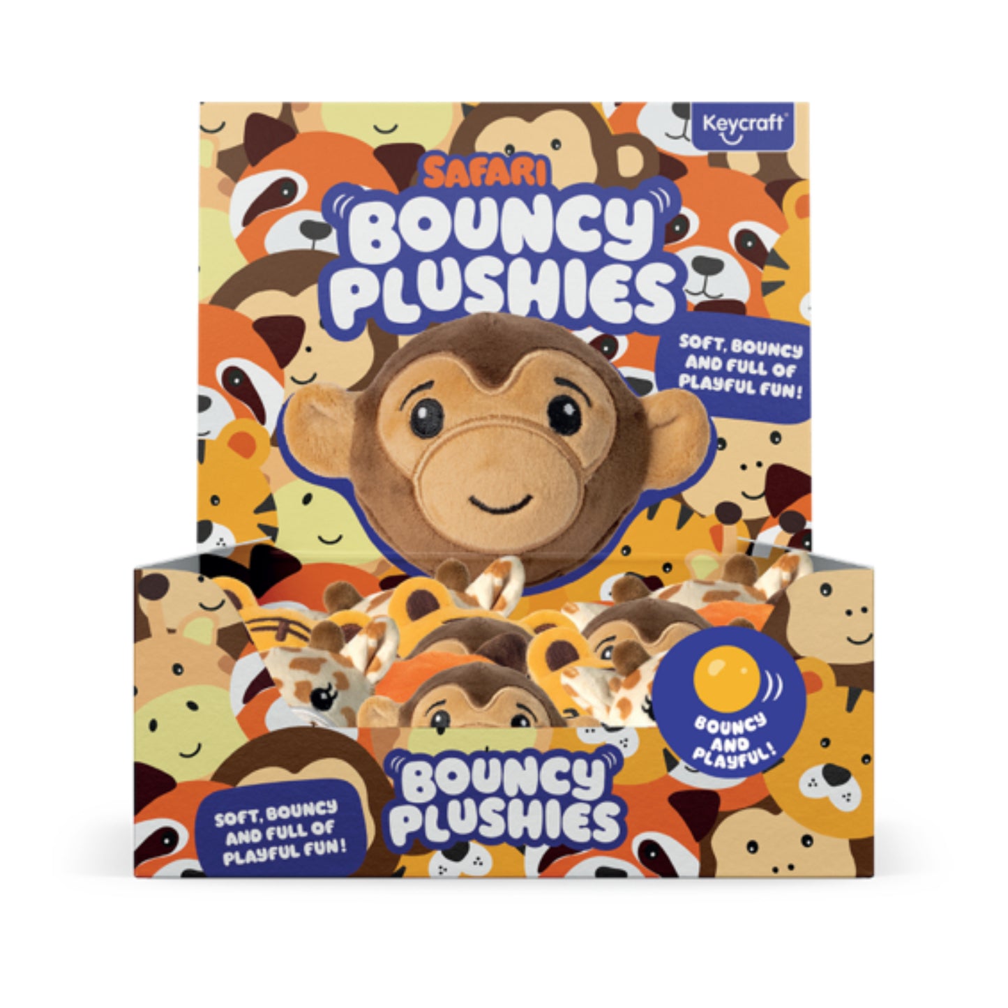 Keycraft - Bounce Buddies - Safari Bouncy Plushies