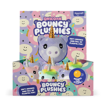 Keycraft - Bounce Buddies - Unicorn Bouncy Plushies
