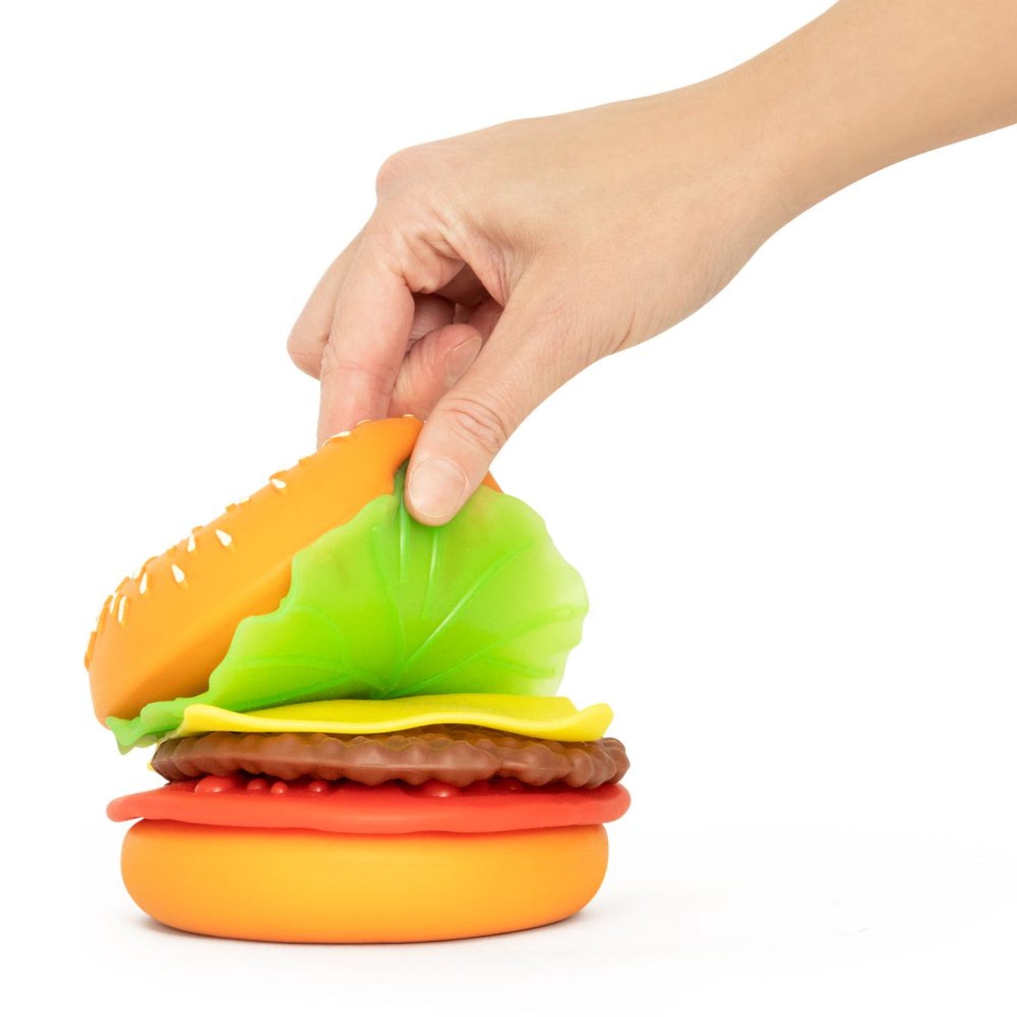 Keycraft - The Big Squij Peel & Stack Burger Slow-Rise Squishy Toy