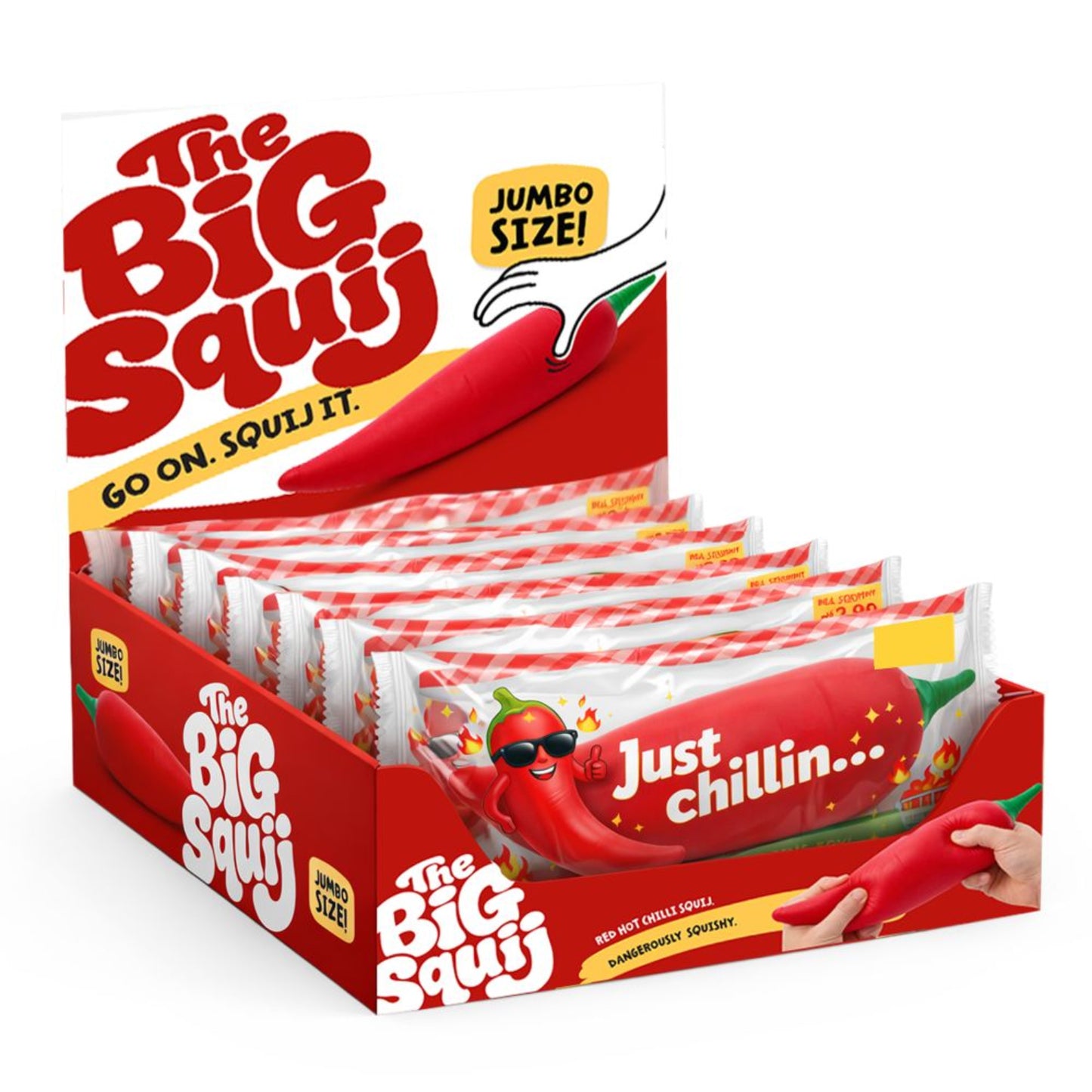 Keycraft - The Big Squij Chili Slow-Rise Squishy Toy