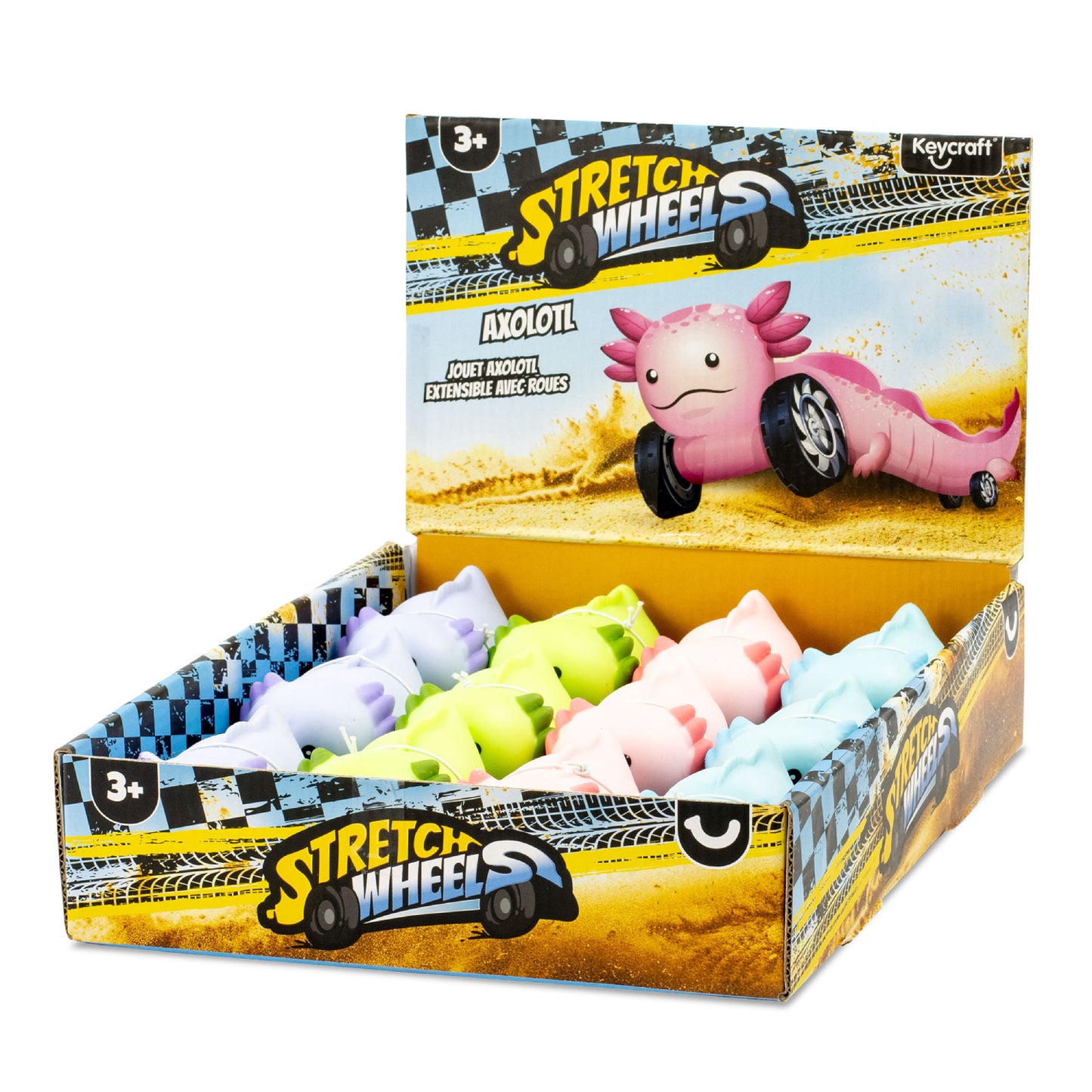 Keycraft - Stretch Wheels Axolotl