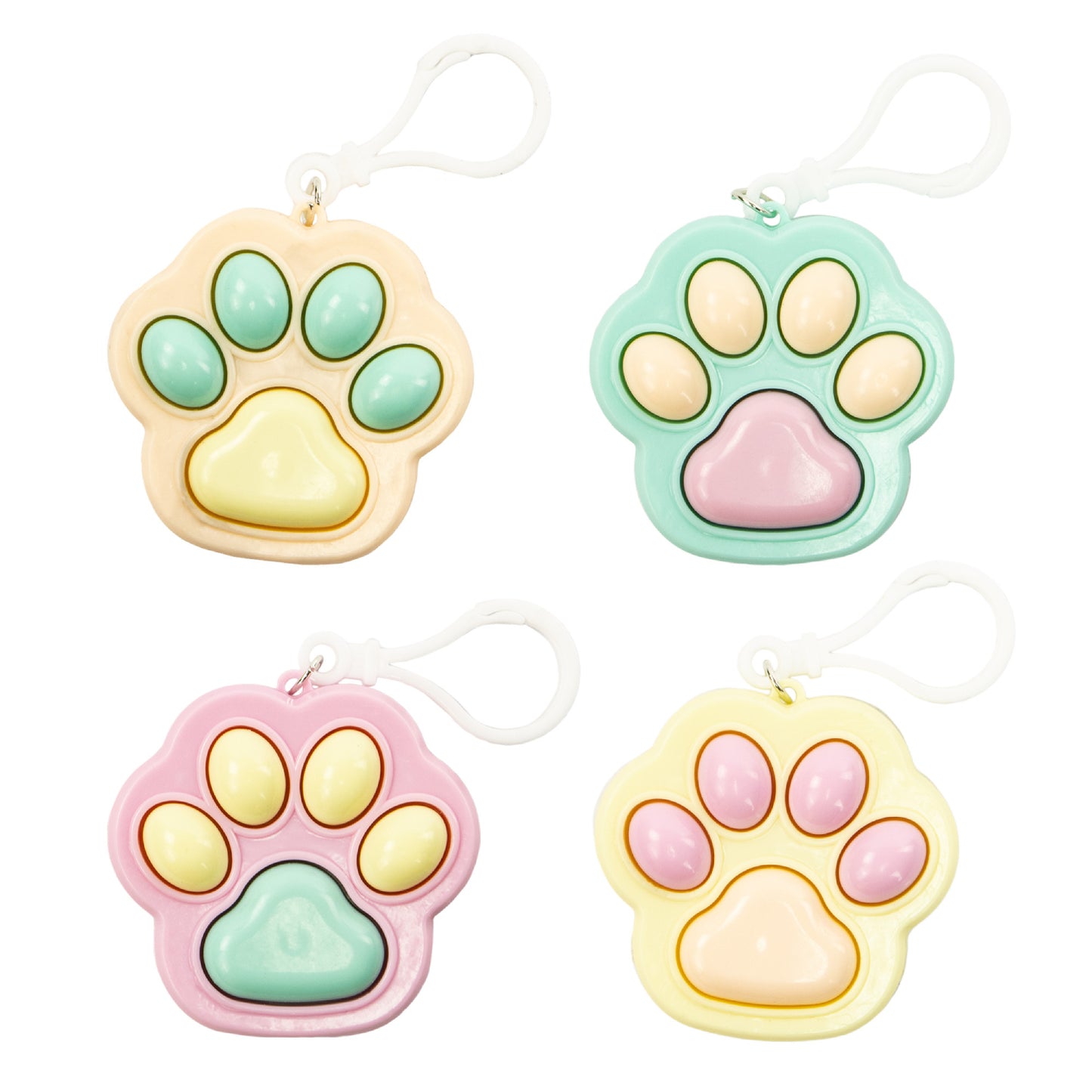 Keycraft - Click Clack Cat Paw Fidget Keyring