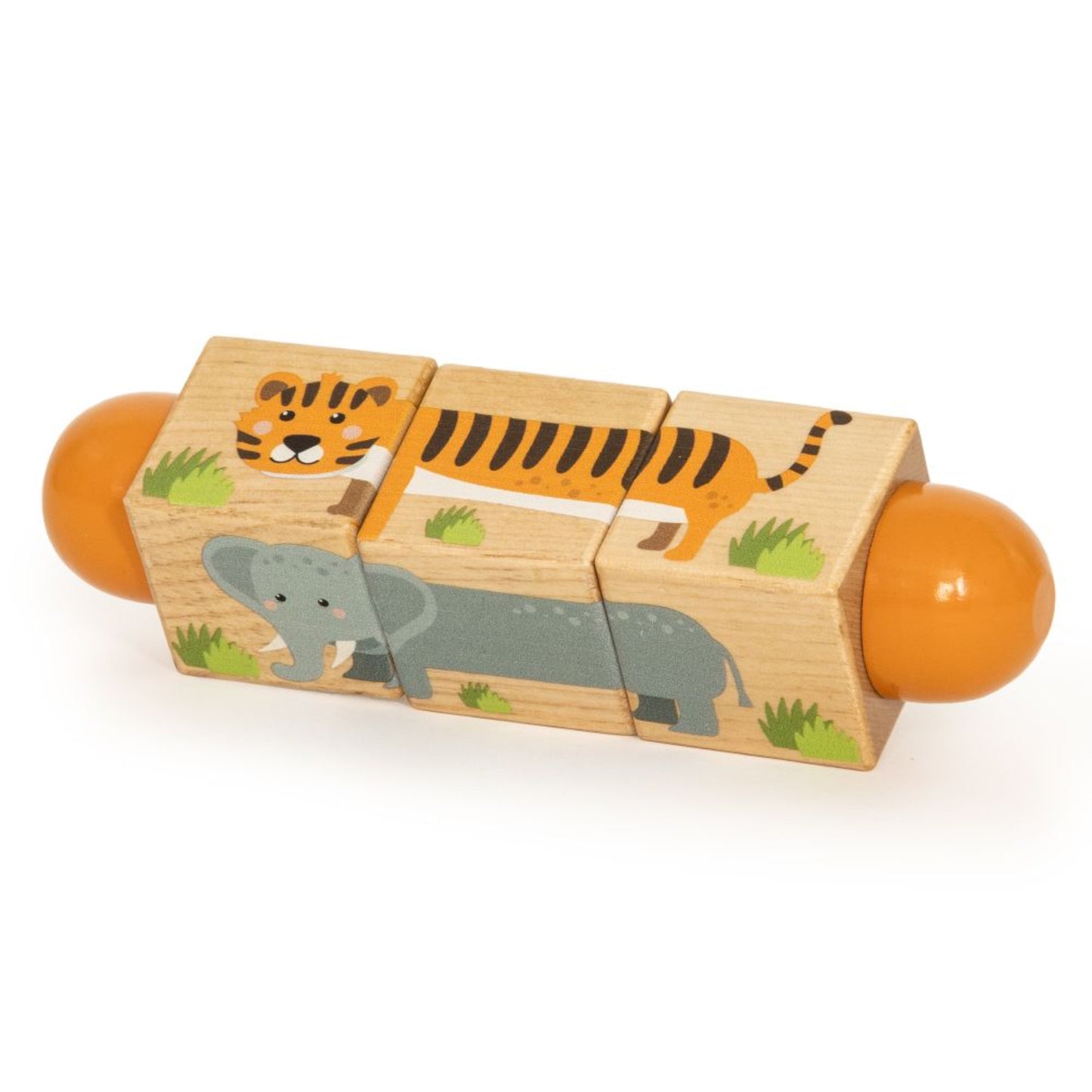 Keycraft - Wooden Twisty Blocks - Safari