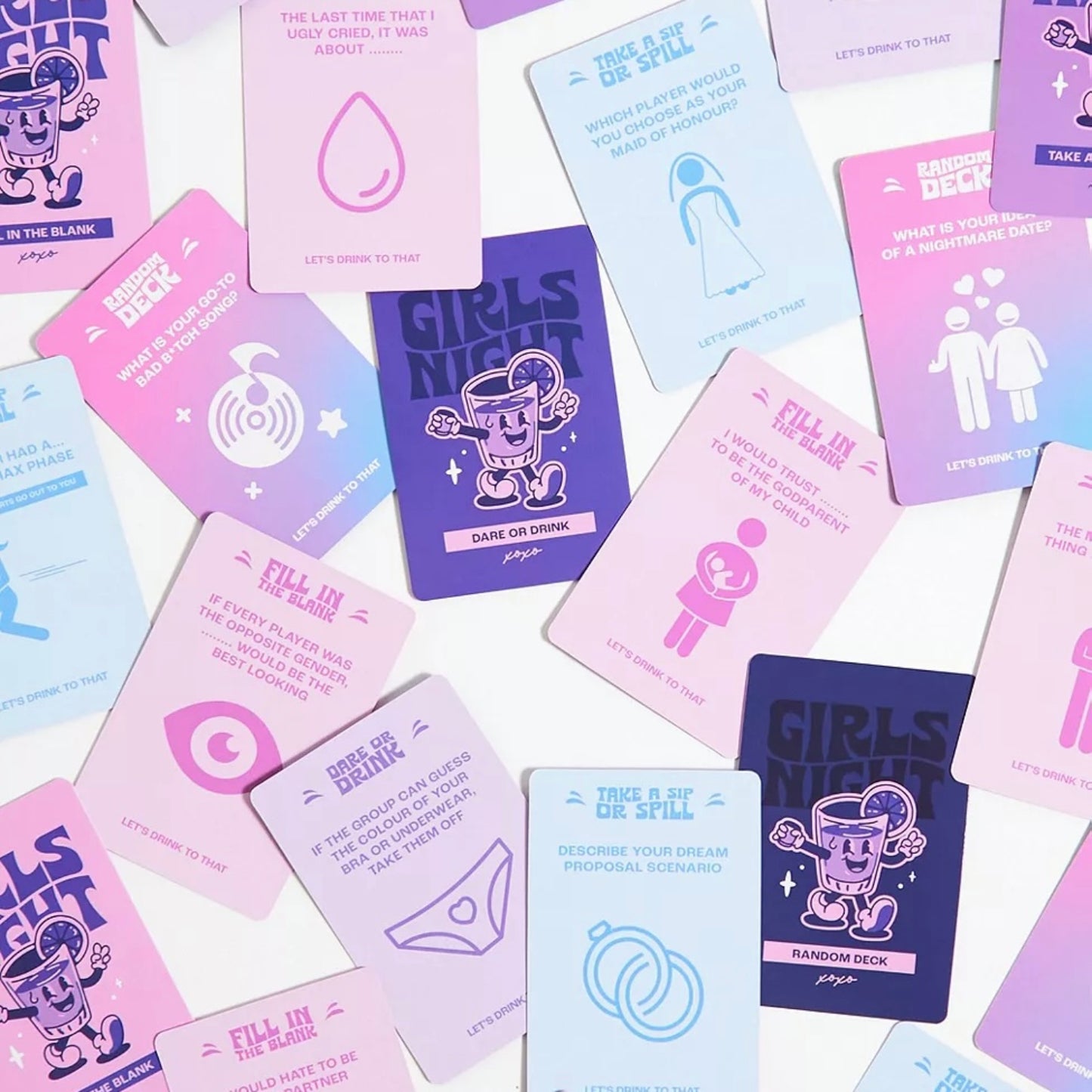 Let's Replay - Girls Night In (100 cards)