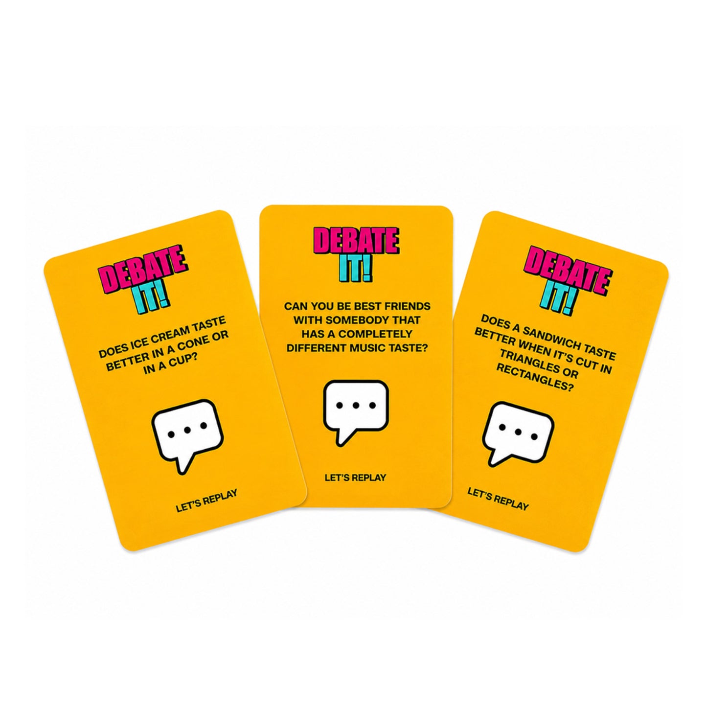 Let's Replay - Debate It Mini Card Game (50 Cards)