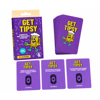 Let's Replay - Get Tipsy Mini Card Game (50 Cards)