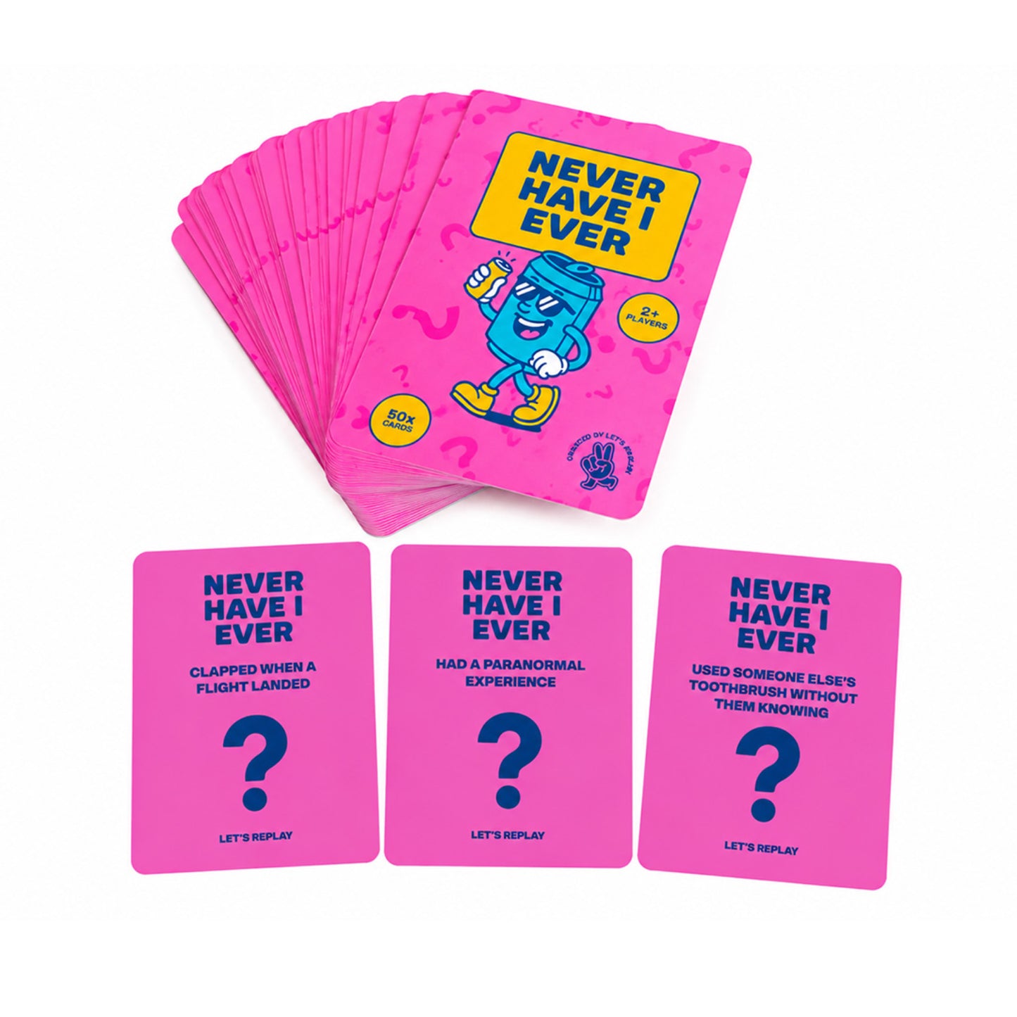 Let's Replay - Never Have I Ever Mini Card Game (50 Cards)