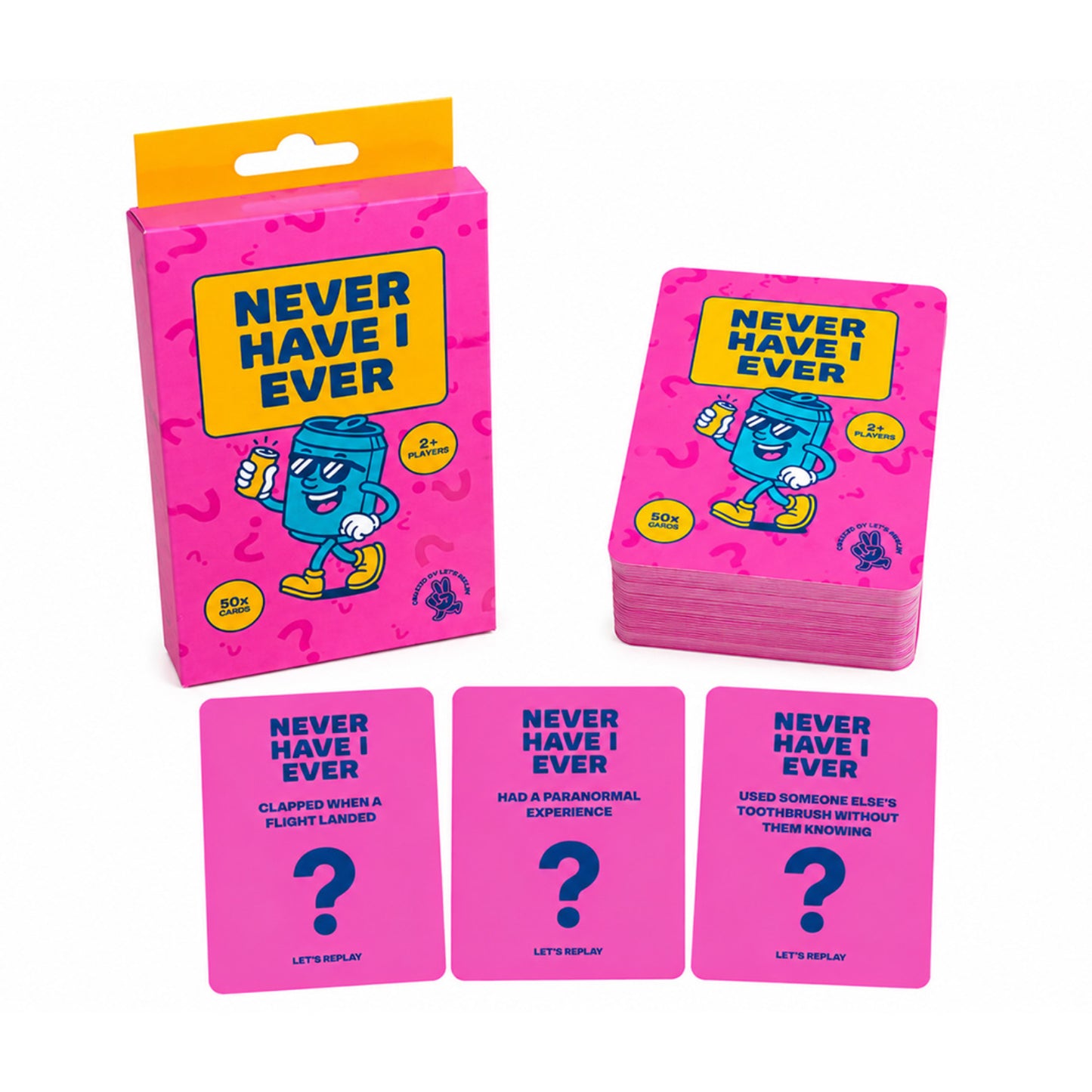 Let's Replay - Never Have I Ever Mini Card Game (50 Cards)