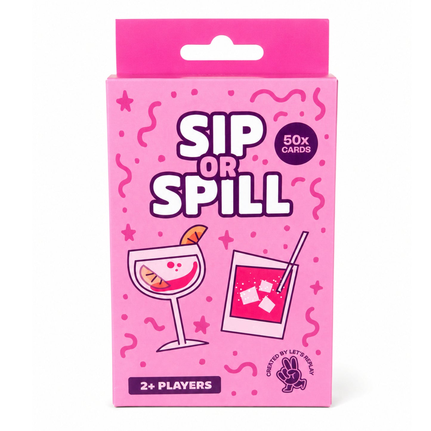 Let's Replay - Sip or Spill Mini Card Game (50 Cards)