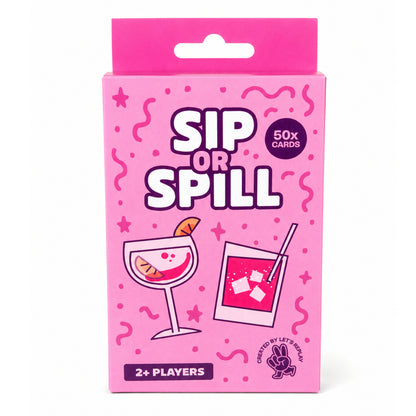 Let's Replay - Sip or Spill Mini Card Game (50 Cards)