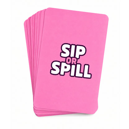 Let's Replay - Sip or Spill Mini Card Game (50 Cards)