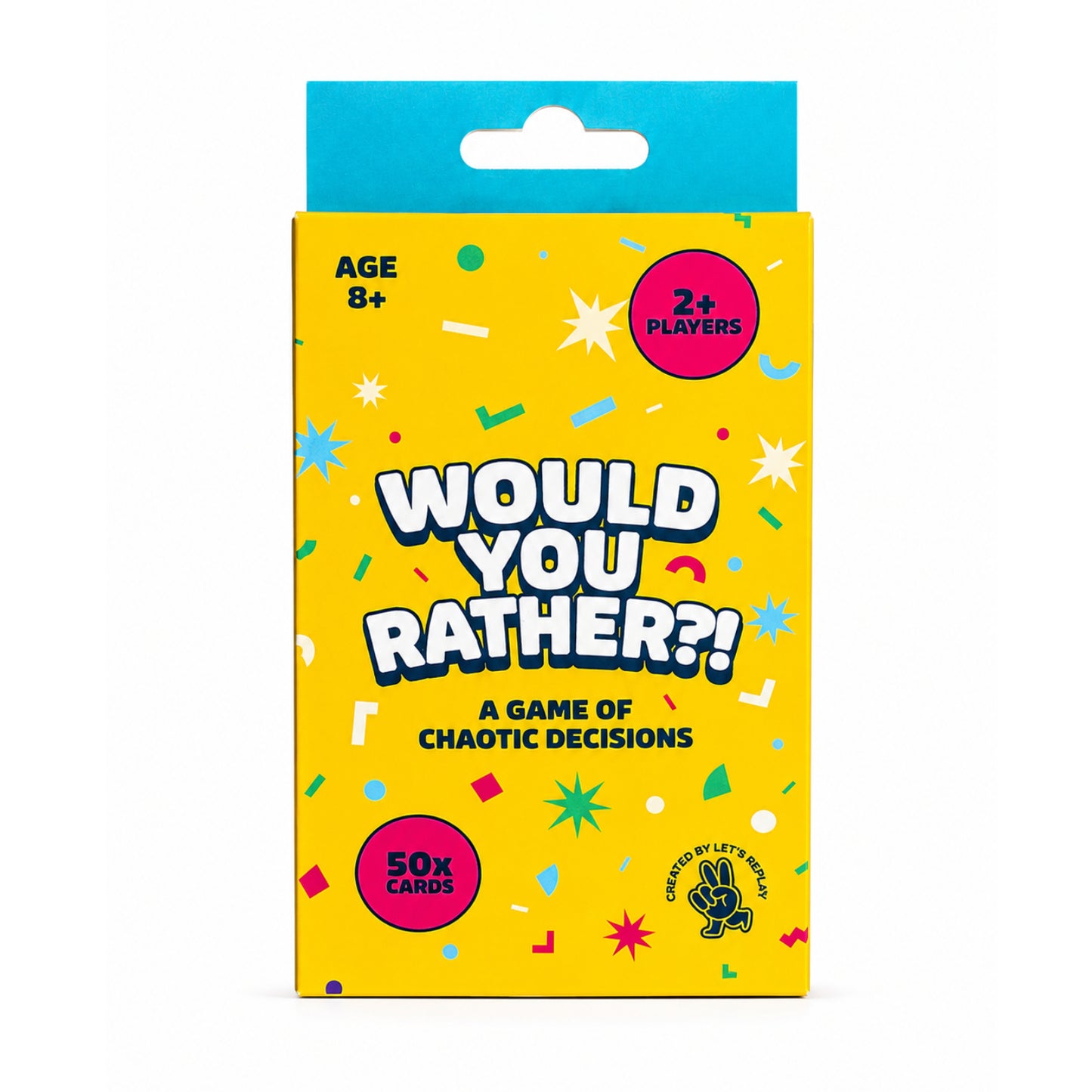 Let's Replay - Would you Rather? Mini Card Game (50 Cards)