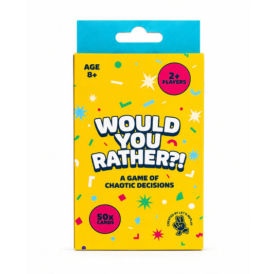 Let's Replay - Would you Rather? Mini Card Game (50 Cards)