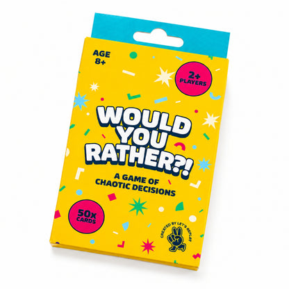 Let's Replay - Would you Rather? Mini Card Game (50 Cards)